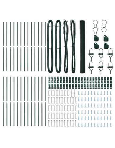 Palo della recinzione Verde 50 x 1,5 m (rete da 13 mm)