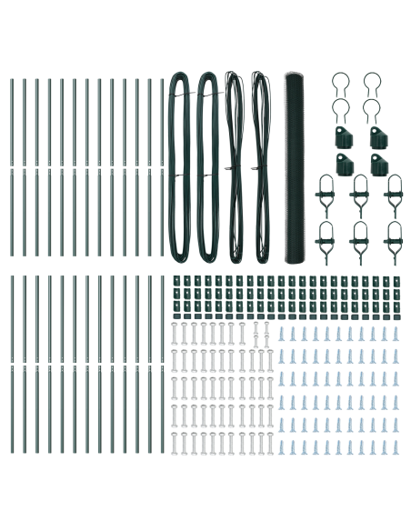 Palo della recinzione Verde 50 x 1,5 m (rete da 13 mm)