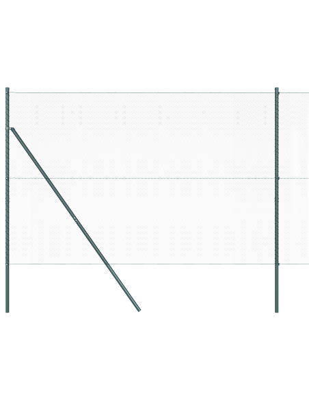 Palo della recinzione Verde 50 x 1,5 m (rete da 13 mm)