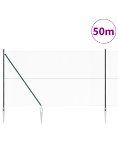 Palo della recinzione Verde 50 x 1,5 m (rete da 13 mm) 2