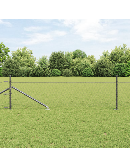 Palo della recinzione Grigio 50 x 0,8 m (rete da 25 mm)