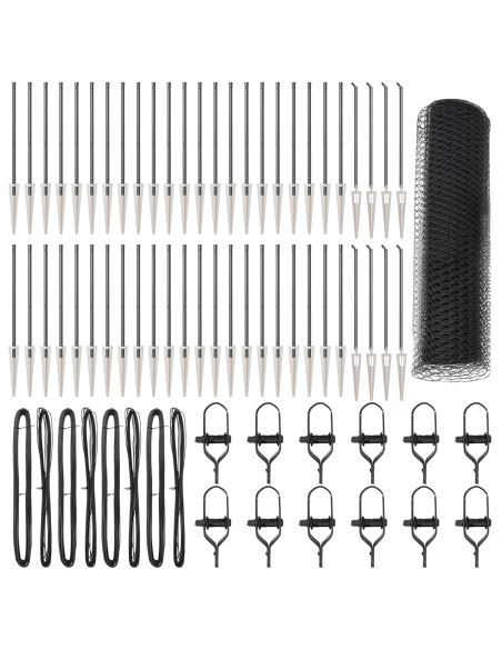 Palo della recinzione Grigio 100 x 0,8 m (mesh da 13 mm)