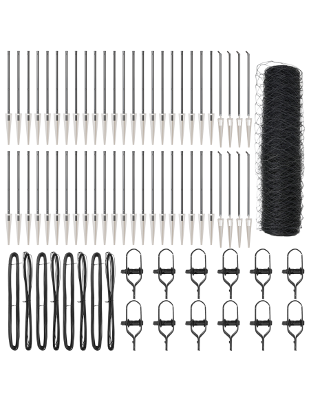 Palo della recinzione Grigio 100 x 0,8 m (rete da 36 mm)