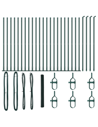 Palo della recinzione Verde 50 x 1,5 m (rete da 13 mm)