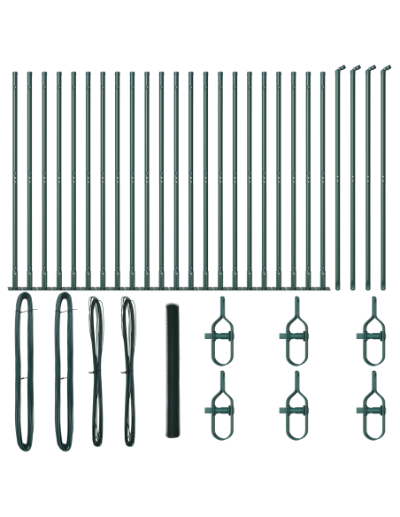Palo della recinzione Verde 50 x 1,5 m (rete da 13 mm)