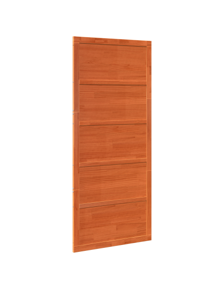 porta a granaio Marrone Cerato 80x208 cm Legno Massello di Pino