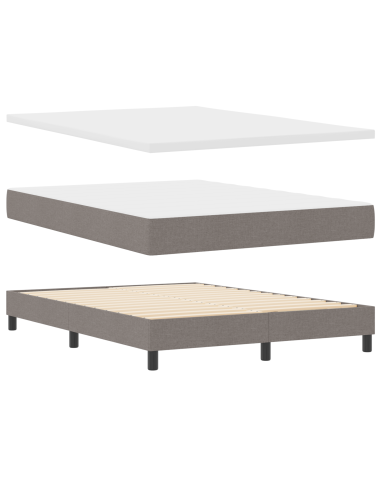 Letto a molle con materasso Talpa 140 x 200 cm Tessuto