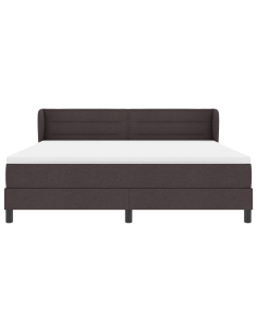 Letto a molle con materasso Marrone Scuro 180 x 200 cm Tessuto 2