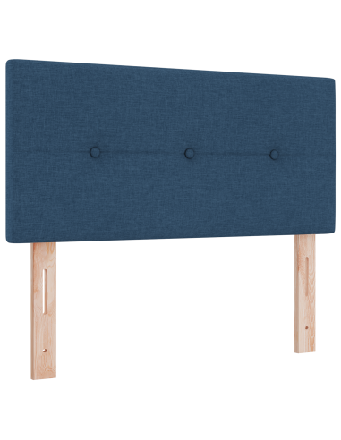 Letto a molle con materasso Blu 80 x 200 cm Tessuto