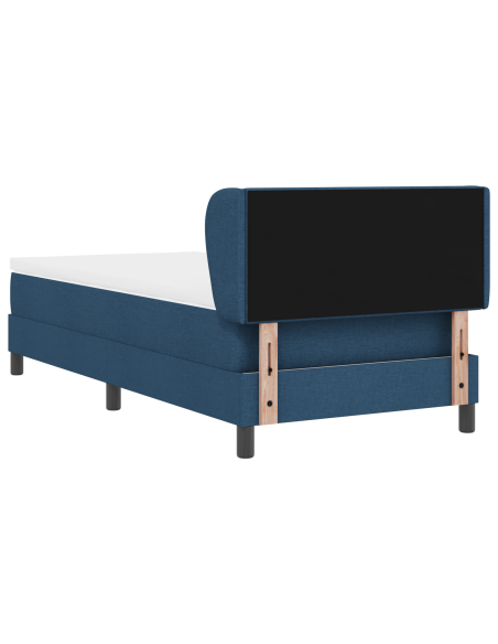 Letto a Castello con Materasso Blu 80x200 cm Tessuto