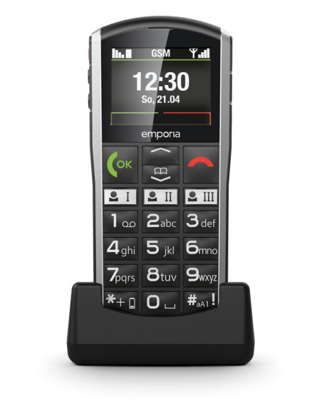 Emporia SIMPLICITY 5,08 cm (2") 90 g Nero, Argento