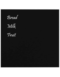 Lavagna Magnetica a Parete Nera 60x60 cm Vetro Temperato 2