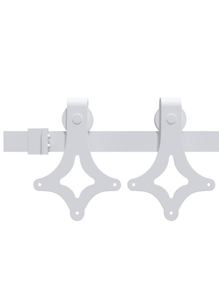 Set di porte scorrevoli  con hardware 61x198.5 cm in legno massello di pino