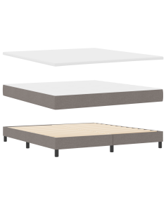 Letto a molle con materasso Talpa 180 x 200 cm Tessuto 2