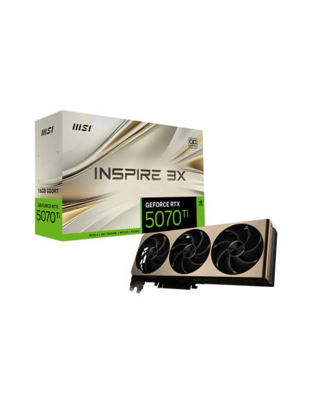 MSI GeForce RTX 5070 Ti 16G INSPIRE 3X OC PLUS NVIDIA 16 GB GDDR7