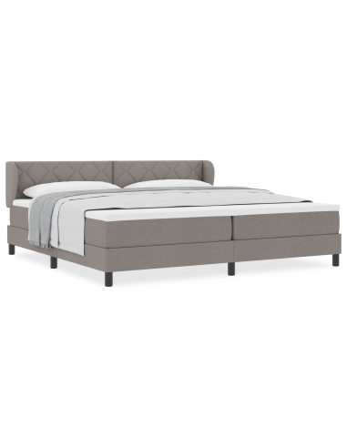 Letto a molle con materasso Talpa 200 x 200 cm Tessuto