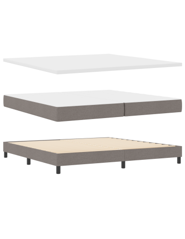 Letto a molle con materasso Talpa 200 x 200 cm Tessuto