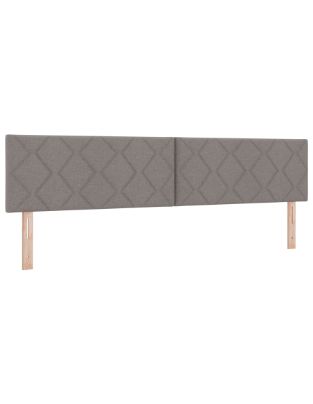 Letto a Rete con Materasso - Tortora, 200x200 cm, Tessuto
