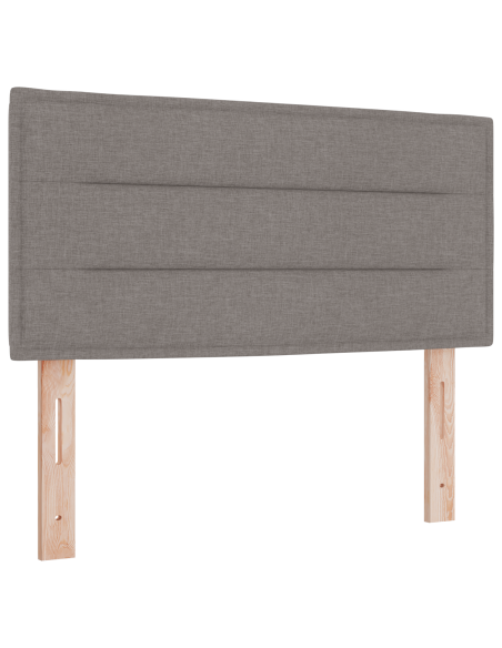 Letto Box Spring con Materasso Tortora 90x200 cm in Tessuto