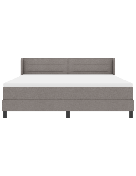 Letto a Box Spring  con Materasso Tortora 180x200 cm