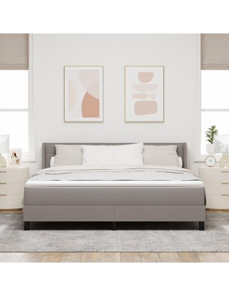 Letto a Box Spring  con Materasso Tortora 180x200 cm
