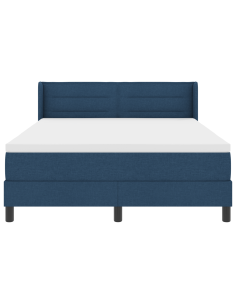 Letto a molle con materasso Blu 200 x 140 cm Poliestere 2