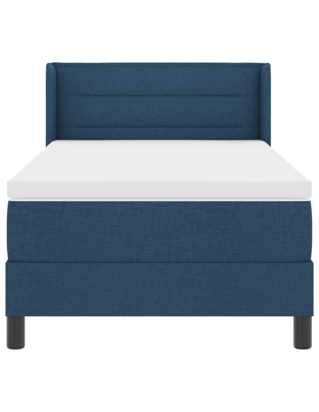 Letto con contenitore  con materasso Blu 100x200 cm Tessuto