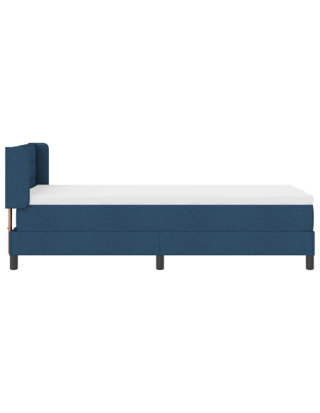 Letto con contenitore  con materasso Blu 100x200 cm Tessuto