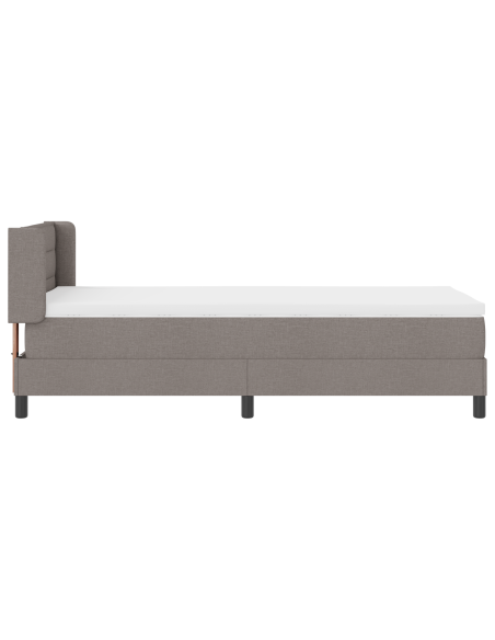 Rete A Molle  Con Materasso Tortora 90x200 cm Tessuto
