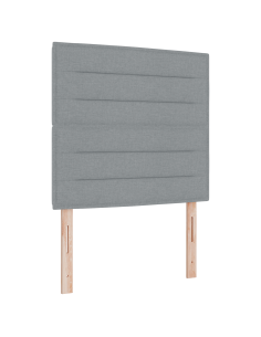 Letto con molle e materasso Grigio Scuro 90x190 cm Tessuto 2