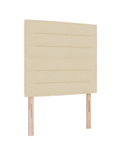 Letto con molle e materasso Grigio Scuro 90x190 cm Tessuto 2