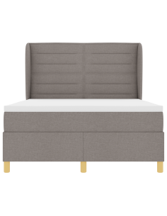 Letto con molle e materasso Grigio Scuro 90x190 cm Tessuto
