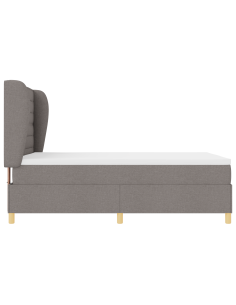 Letto con molle e materasso Grigio Scuro 90x190 cm Tessuto 2