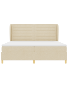 Letto con molle e materasso Grigio Scuro 90x190 cm Tessuto