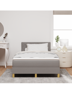 Letto a Sorgente LED con materasso Talpa 120 x 190 cm Tessuto