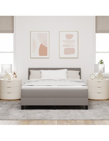 Letto a molle con materasso con led Talpa 140 x 190 cm Tessuto