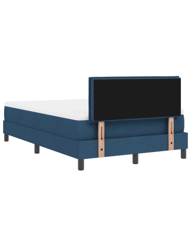 Letto a molle con materasso con led Blu 120 x 200 cm Tessuto