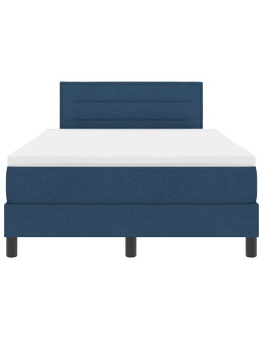 Letto a molle con materasso con led Blu 120 x 200 cm Tessuto