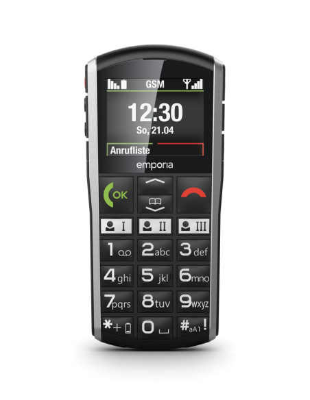 Emporia SIMPLICITY 5,08 cm (2") 90 g Nero, Argento