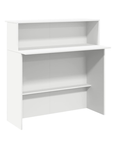 Banco Reception Bianco 180x50x103,5 cm in Legno Multistrato