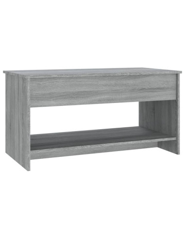 Tavolino Salotto Grigio Sonoma 102x50x52,5 cm Legno Multistrato