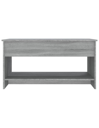 Tavolino Salotto Grigio Sonoma 102x50x52,5 cm Legno Multistrato