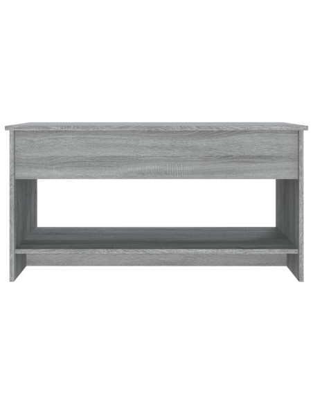 Tavolino Salotto Grigio Sonoma 102x50x52,5 cm Legno Multistrato