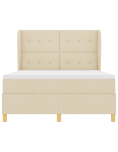 Letto con molle e materasso Grigio Scuro 90x190 cm Tessuto