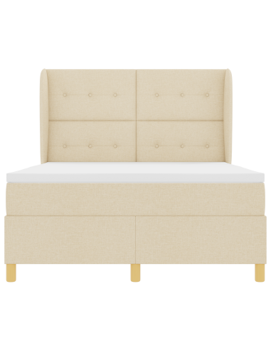 Letto con molle e materasso Grigio Scuro 90x190 cm Tessuto