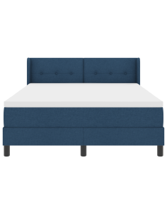 Letto a molle con materasso Blu 200 x 140 cm Poliestere