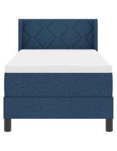 Letto a molle con materasso Blu 200 x 80 cm Poliestere