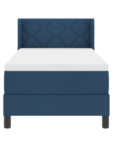 Letto a molle con materasso Blu 200 x 80 cm Poliestere