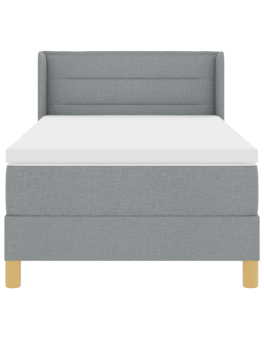 strongLetto a Molle / strong Grigio chiaro 90 x 200 cm