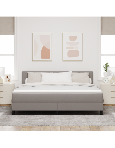 Letto a molle con materasso con led Talpa 180 x 200 cm Tessuto